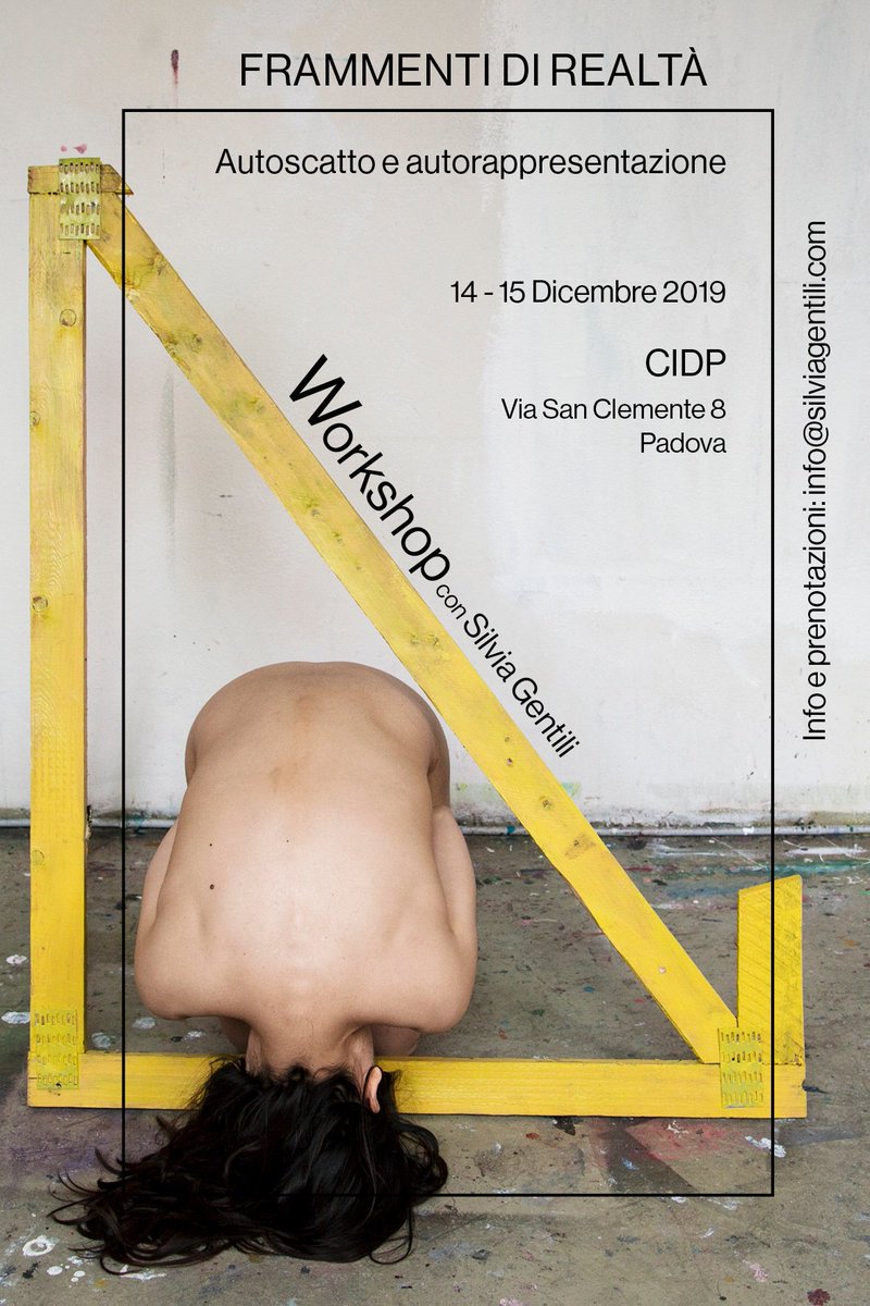 I am running a series of workshops in the next months. The first one will be in Padua, on the 14th and 15th of December.
Info and bookings: info@silviagentili.com