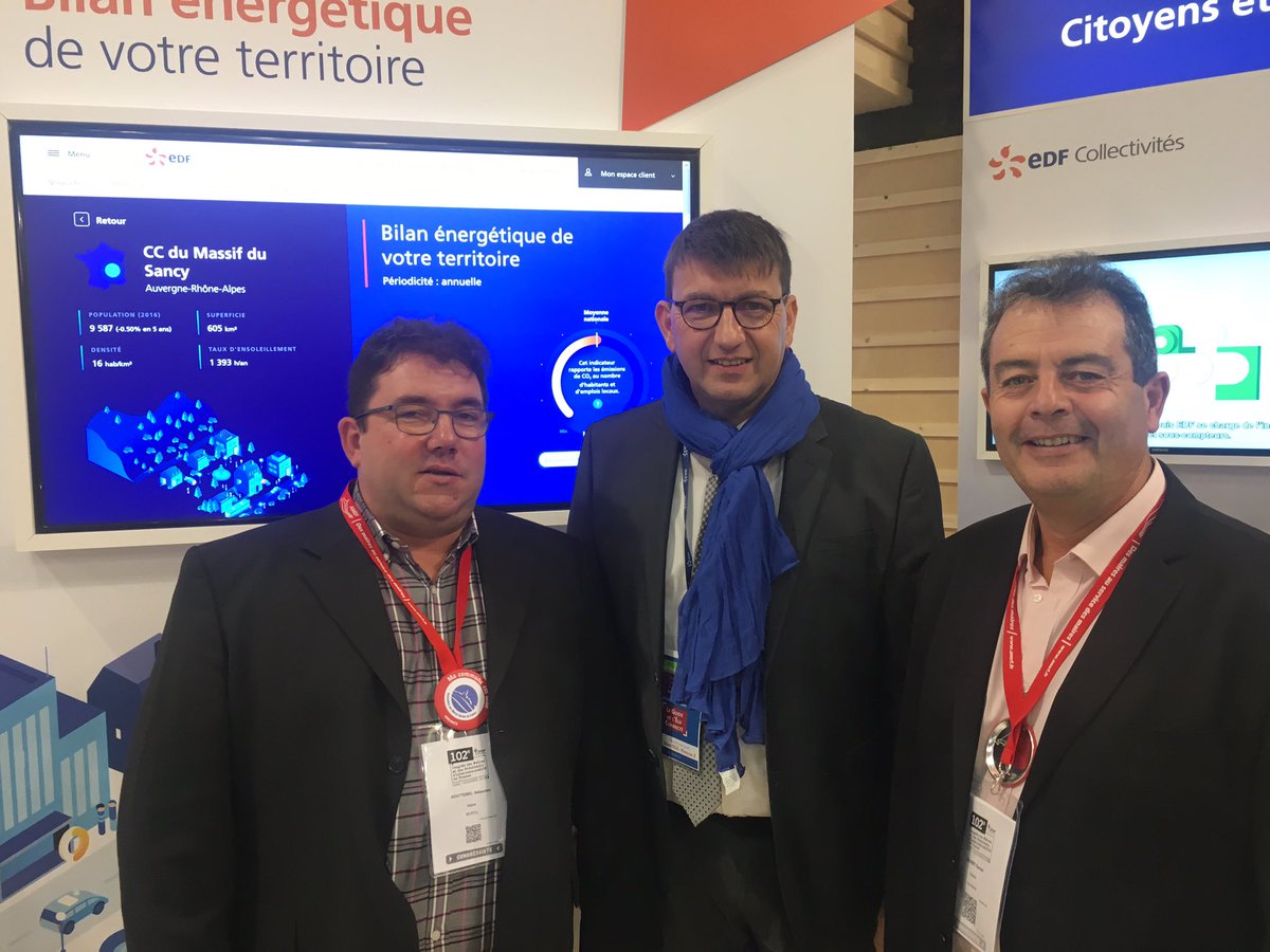 Thierry_MEGE's tweet photo. Au côté des @Maires_Ruraux pour les accompagner dans la #transitionénergétique- rdv pavillon 3 G44 #amr63\Sebastien Goutebel est reparti avec le bilan énergétique du territoire @otsancy https://t.co/o9LeO8z7uR