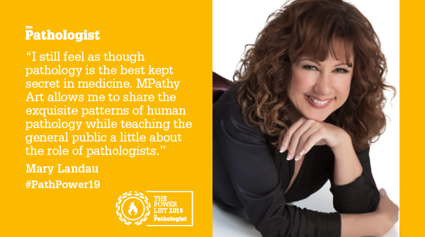 pathologistmag's tweet photo. Mary Landau believes that it is key to educate the public on the role of pathologists and the importance of pathology as a whole.
Congratulations on making the 2019 Power List!
Read the full Power List here:
https://t.co/I6bKJ2zOmI
#Pathologist #PathPower19 https://t.co/KHnEAUdPs9