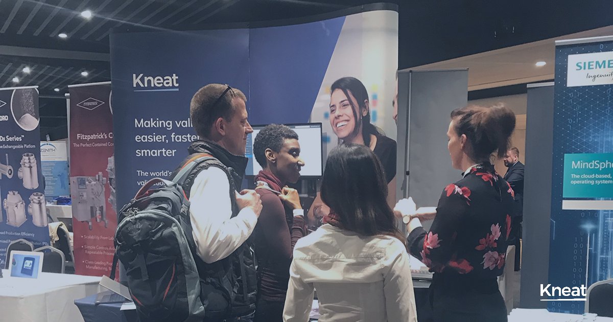 KneatSoftware's tweet image. Lead Process Engineer and #paperlessvalidation expert Sarah shares insight to the key role of paperless validation in Pharma 4.0 at @ISPEorg Pharma 4.0 Conference, Manchester.