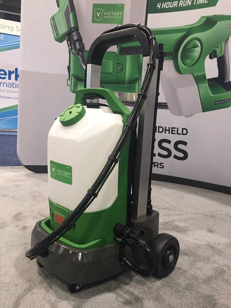 VictoryInnovCo's tweet image. Awesome 1st Day at the @ISSAworldwide show in Las Vegas. Fun showing and demoing the best Electrostatic Sprayers on the market. Come by booth 3621 and see what all the hype is about and get the real facts. 

#issa #InsideKnowledge #infectionprevention #electrostatic #sprayers