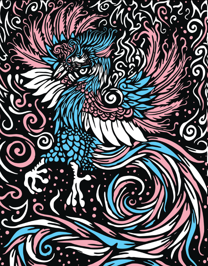 Alternative Coloration of the Phoenix. #transrights #TransWeek #TransIsBeautiful