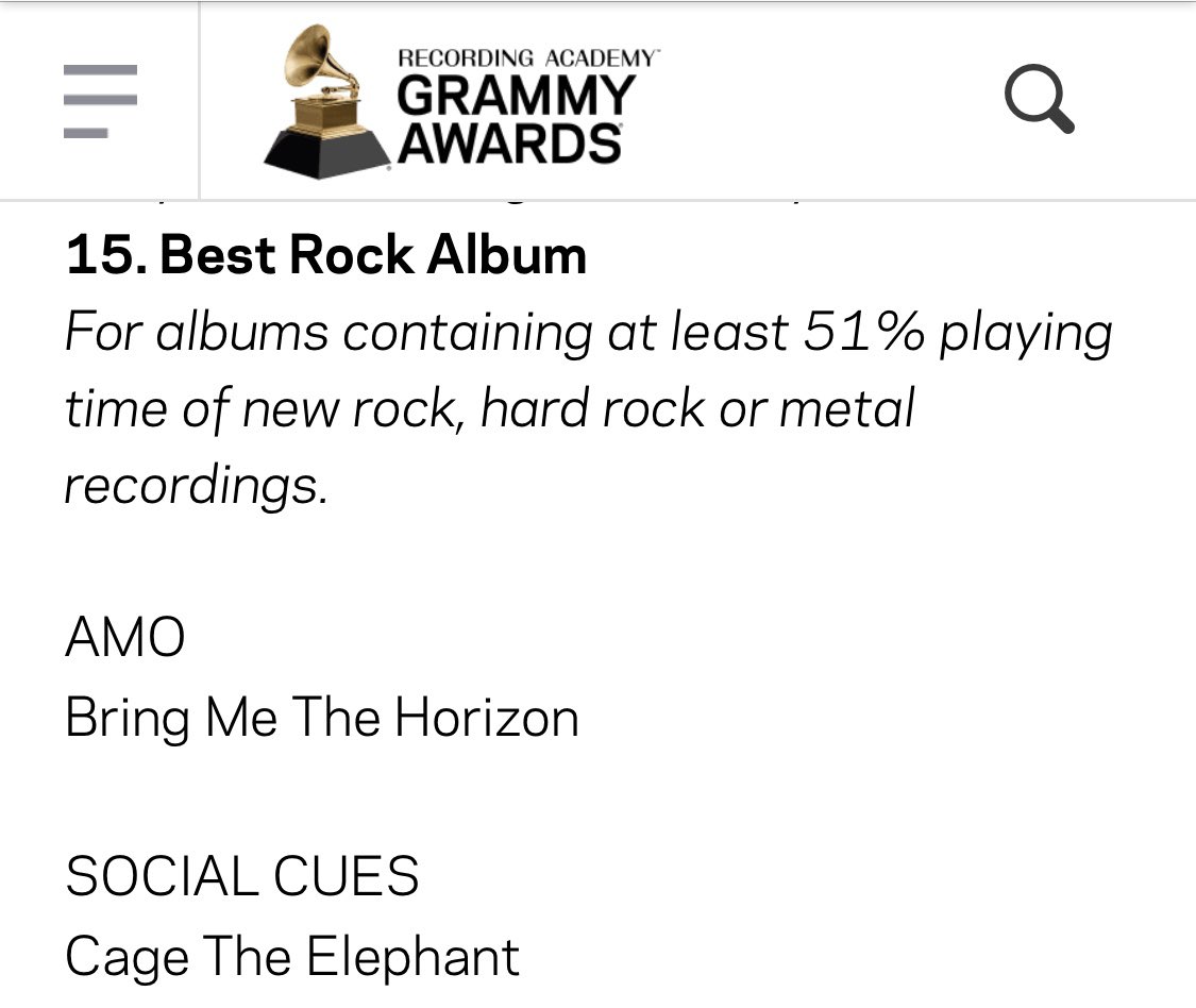 longwaveromesh's tweet image. Amo by Bring Me The Horizon is Grammy nominated for Best Rock Album!!!
I’m so happy right now!! 🤯🤯❤️
#GRAMMYs