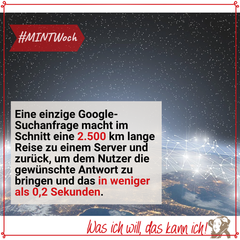 Am heutigen #MINTWoch - Die Reise einer Google-Suchanfrage. #wasichwilldaskannich #adalovelace
