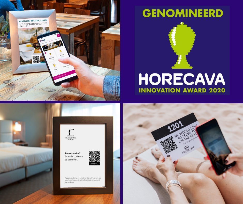 Jaaaaaaa!!! booq QR-bestellen is genomineerd voor de Horecava Innovation Award. Wat een nieuws, supertrots! En dan nog 54 dagen moeten wachten tot de ontknoping, pfff. Spannend!🤞💪