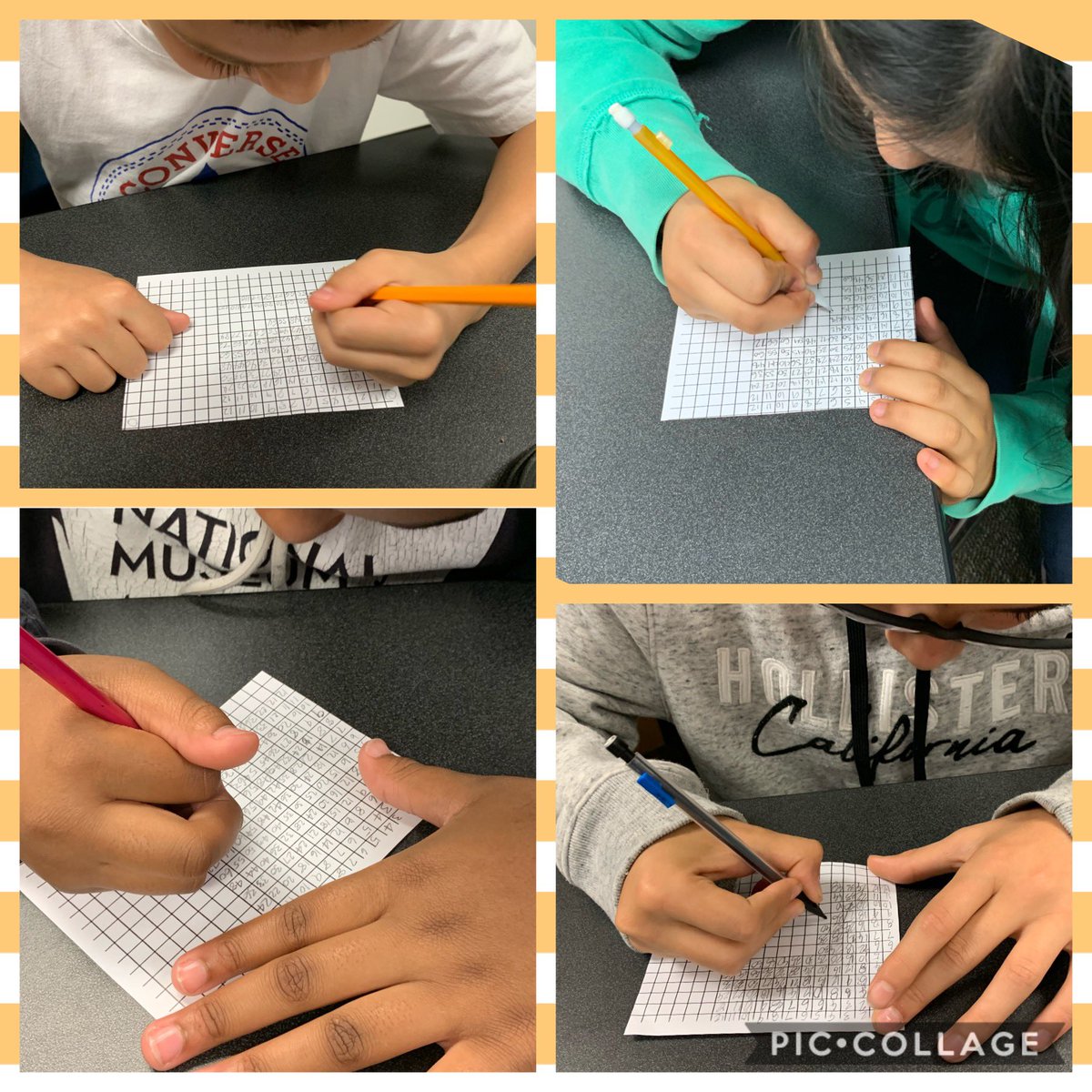 LSmithKISD's tweet image. Learning to create our own multiplication table in 3 minutes or less. These students are up for the challenge!! #hildehasheart #practicemakesperfect #sixthgrademathrocks
