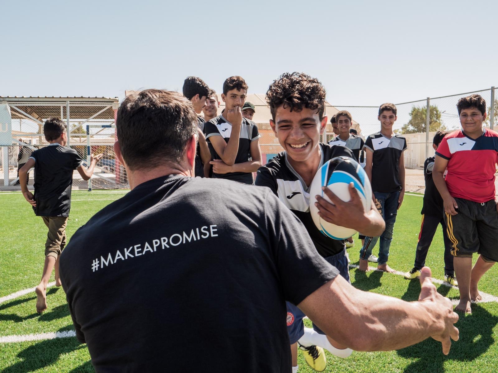 Dan Carter on X: A humbling experience spending time at the #Zaatari  refugee camp and in host communities in Jordan for #WorldChildrensDay. I've  been moved by the stories of the refugees. Thanks @