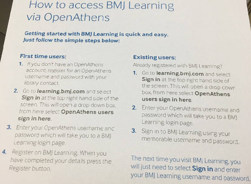 knowledgeN24's tweet photo. Before life gets too hectic for the festive season can you spare an hour or so to #Buildyourknowledge?
@NHS24 provides access to #BMJLearning for all staff.
Follow the steps below to access via OpenAthens
These modules are recommended for NHS24 colleagues
https://t.co/PAOgR5zvqh https://t.co/f7V9azqa84