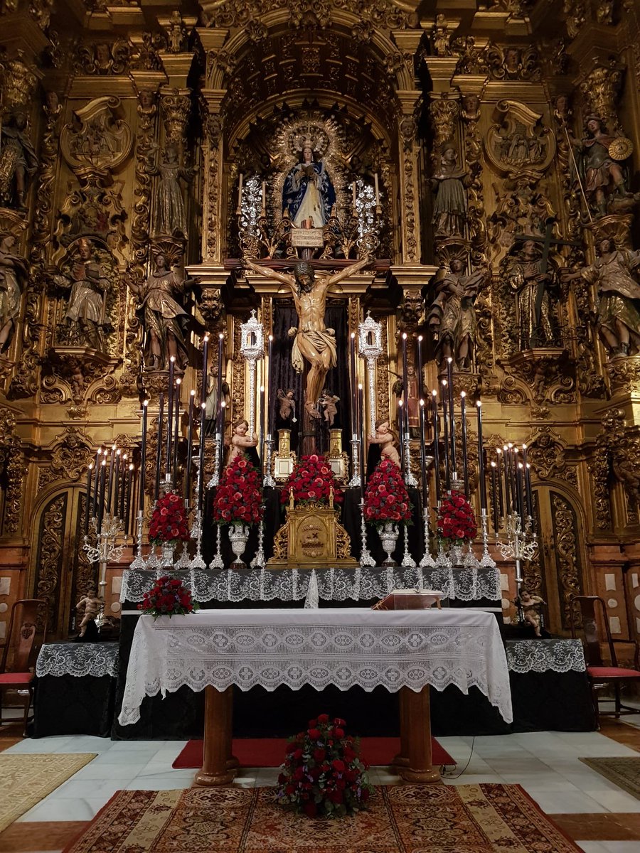 hdadsoledad's tweet photo. El Santísimo Cristo de la Salvación en el Altar Mayor de San Buenaventura. https://t.co/WRgFN5TOMp