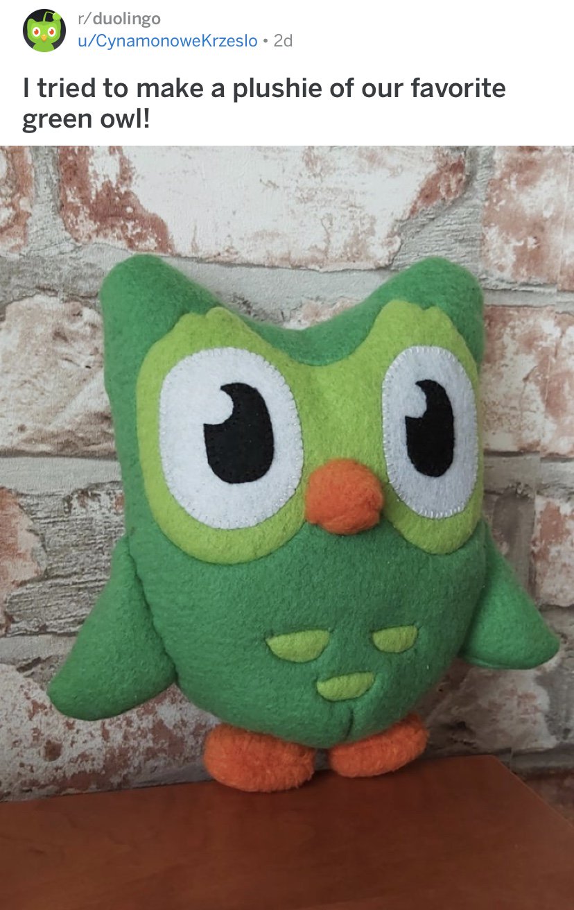 duolingo owl plush for sale