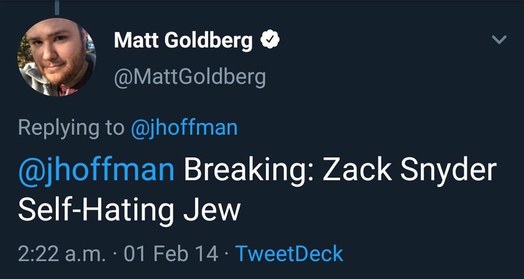 LordKojay's tweet photo. Senior editor at @Collider ladies and gentlemen. They are not bias someone said and not hateful? Wrong as the people at collider are definitely not kind &amp; with lots of prejudice.
#ReleaseTheSnyderCut 
#IStandWithZack
#HereForZack
#prejudice #hate #h8 #noh8 https://t.co/bs34q35Jiu