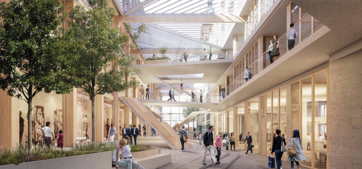 COMPETITION: Im zweistufigen europaweit ausgeschriebenen Planungswettbewerb für das Rathaus der Zukunft mg+ Mönchengladbach mit dem Ziel die bislang 26 Standorte der städtischen Verwaltung am Markt im Stadtteil Rheydt zu zentralisieren wurde HPP mit dem 2. Preis ausgezeichnet.