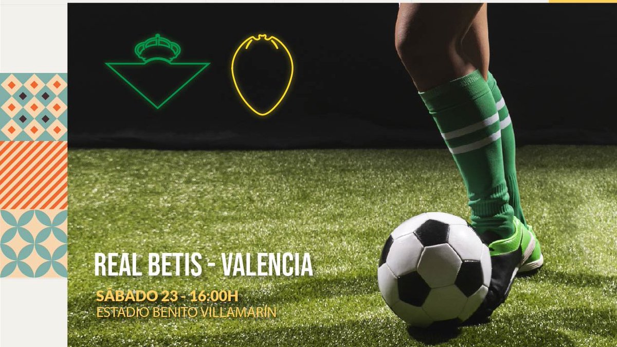 mldelbarranco's tweet photo. ¡¡¡ S  ⚽️  R  T  E  ⚽️ !!!

Llévate UNA de las 2 ENTRADAS DOBLES que sorteamos para disfrutar el #BetisValencia de este SÁBADO 🎫 

1️⃣ ¡Síguenos!
2️⃣ ¡Haz RT!

🏆 👉 Tienes hasta MAÑANA las 10h. BASES EN HILO. https://t.co/4wGQQiDOvj