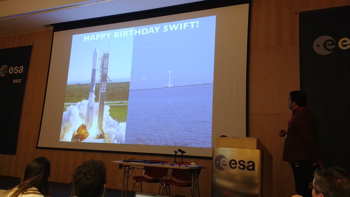 ESA_XMM's tweet photo. Happy birthday @NASASwift, launched #OTD 15 years ago! We hope you continue monitoring the X-ray sky for many more years!
#sciops2019 https://t.co/nR91tdb89M