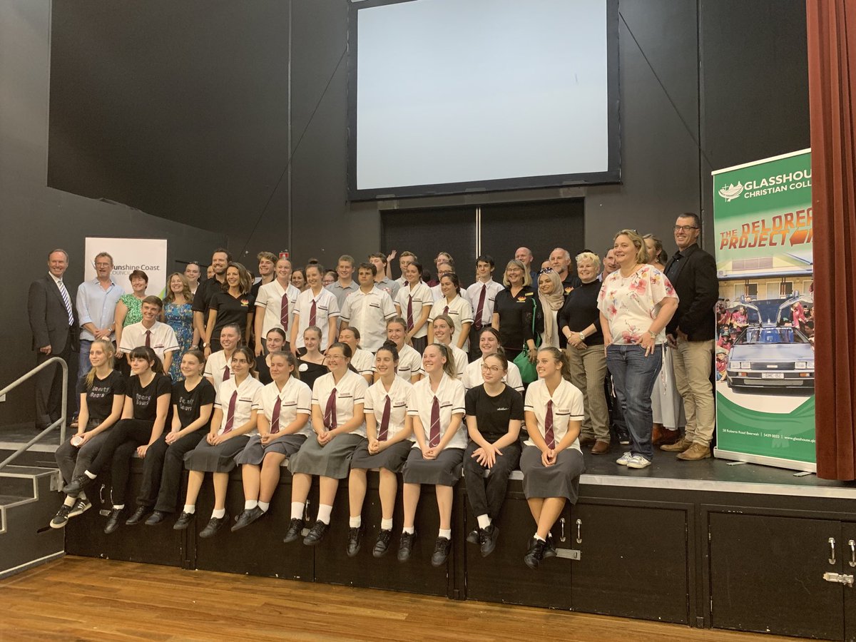 Tonight we saw the dedication from the students &amp; team behind ⁦<a href="/thedeloreanproj/">The DeLorean Project</a>⁩ Big thanks to ⁦<a href="/leanne_kemp/">Leanne Kemp【ツ】</a>⁩ ⁦@QChiefEntrepren⁩ for your amazing encouragement &amp; to all mentors. ⁦@AdvanceQld⁩ ⁦<a href="/CouncilSCC/">Sunshine Coast Council</a> ⁦<a href="/usceduau/">UniSC: University of the Sunshine Coast</a>⁩ ⁦<a href="/CraigJosic/">CJ</a>⁩ #thanksRob