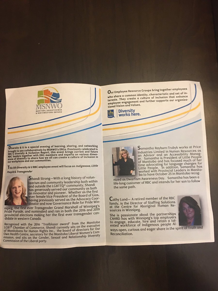 RayburnTrubyk's tweet photo. I had a great time speaking at the RBC Diversity and U event. Honoured to be asked to speak especially alongside my friend @ShandiStrong4 and Cathy Lund. Events like these are so important for the progression of Inclusion and Diversity. Thank you @RBC @AnitaDott. #rbc https://t.co/WSOPhiFK12