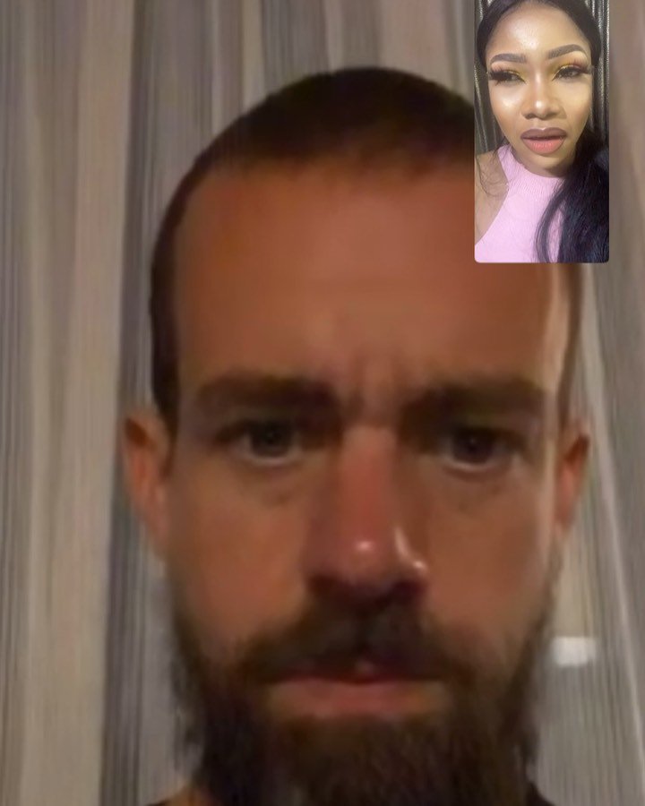  Tacha Wish message CEO Jack Dorsey A Happy Birthday -  