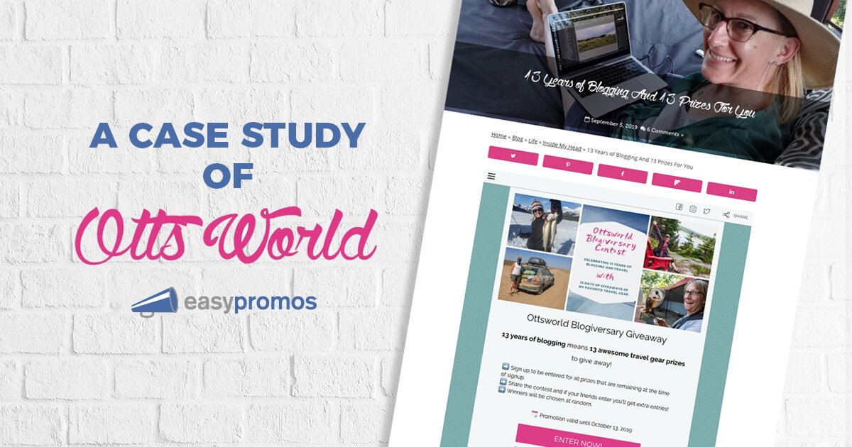 easypromosapp's tweet image. Check out the most recent #SuccessCase by #Easypromos, and find out how a travel blogger @ottsworld converted her followers into subscribers through #giveaways!
bit.ly/2O4VxfD