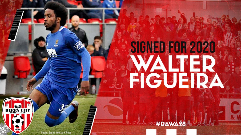 ✍️  City welcome Walter Figueira to the club. 

The striker may be familiar to City fans after scoring twice at the Brandywell for Waterford in the league cup semi-final.

🔴 ⚪️  #RAWA28 
➡️  buff.ly/2OxcPku