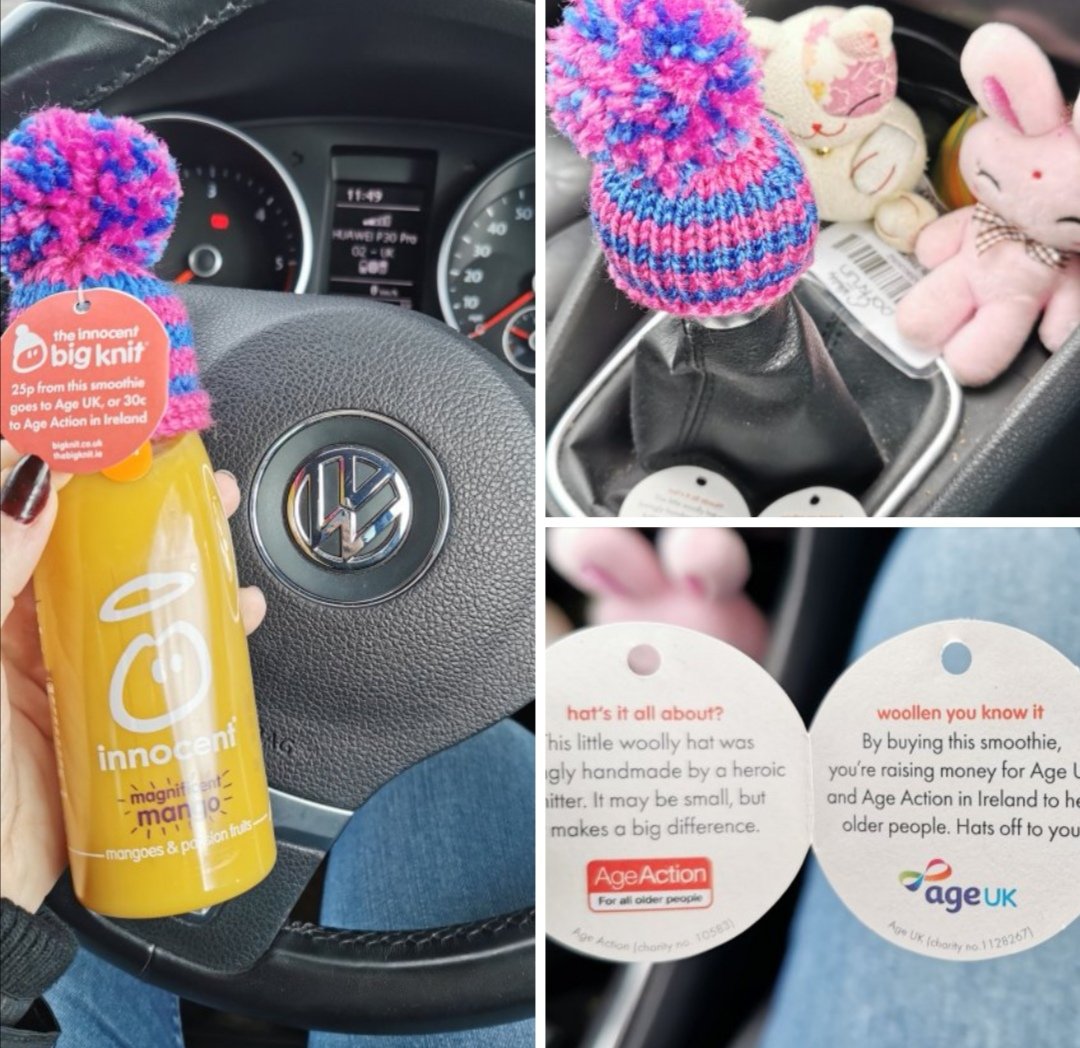 Betty has a new hat! Thank you <a href="/ageuk/">Age UK (now @age_uk)</a> @AgeAction