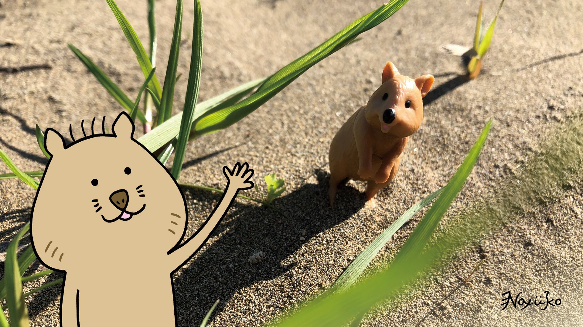 Twitter 上的 Nayuko ガチャガチャで出会ってお友達になったクアッカワラビーがとても可愛い T Co U64f0ahved Goodsmile クアッカワラビー クアッカ クオッカ クォッカ Quokka Nayuko 絵 Art Illustration イラスト T Co Ls9quedotn