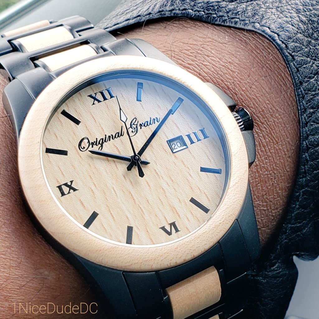 NotEnuffTech's tweet photo. #watchwednesday |♻🌍 G O  G R E E N ⌚🌳 #watchfam - American #maplewood + black classic #originalgrain #timepiece #woodwatch #wotd #stayoriginal #ogfamily #practicalwatch #watcheskeepstime #instawatch #watchfy #watchfycrew #wis #wus #wruw #womw #watchphotography #affordablewt https://t.co/ELF2DzLCgc