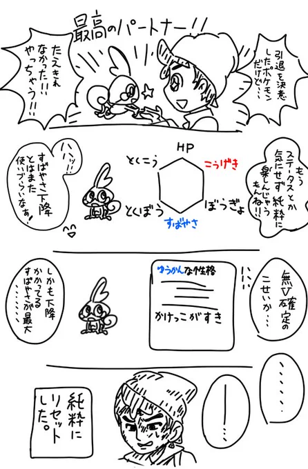 哀しい元ポケモンガチ勢の4コマ 