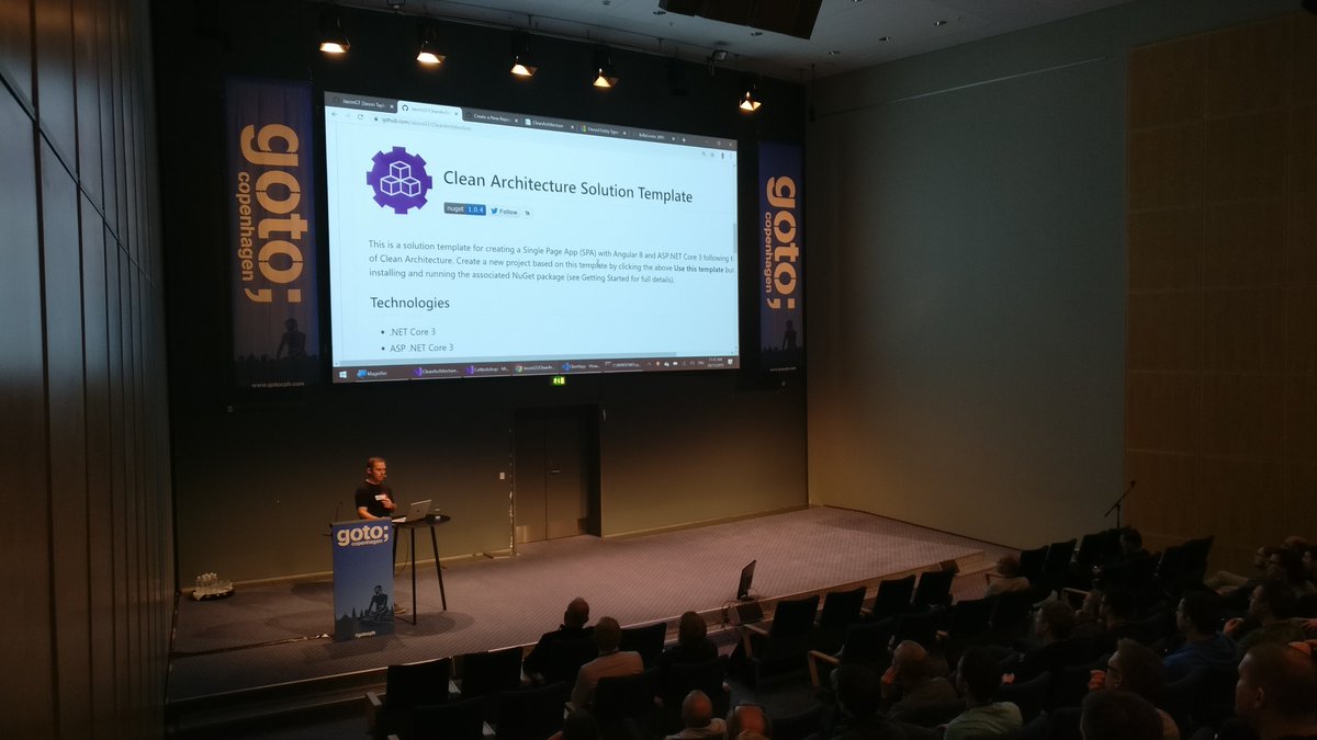 Thanks all for attending my talk on Clean Architecture at #GOTOcph! You can find the slides here speakerdeck.com/jasongt/clean-… and the code here github.com/JasonGT/CleanA….