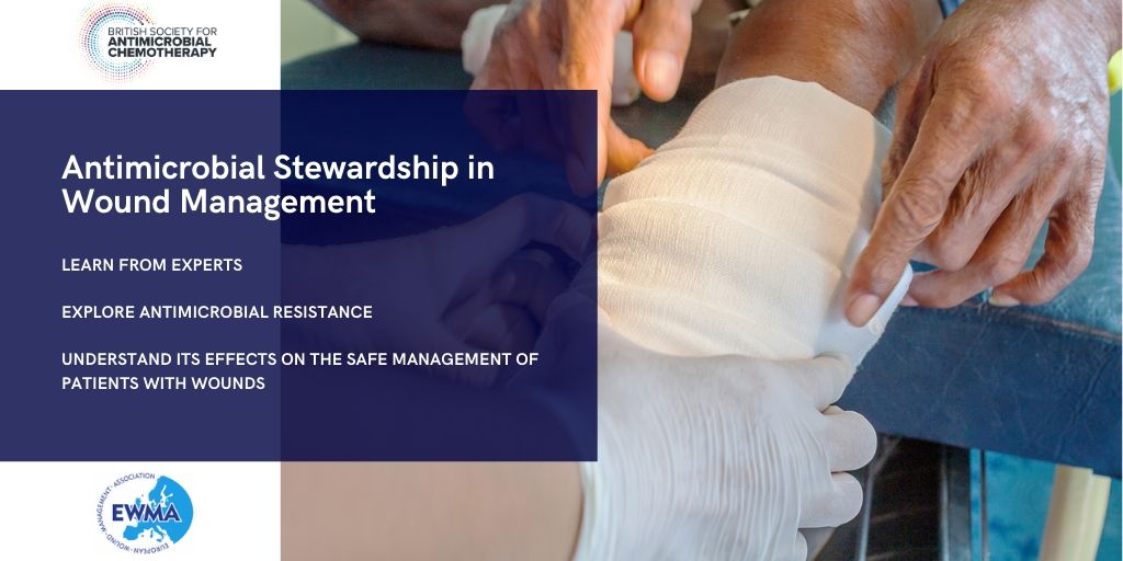 PageMedical's tweet photo. The Antimicrobial Stewardship in Wound Management course from @BSACandJAC and @EWMAwound is live! Be a part of promoting effective wound management and prevent #antimicrobialresistance: https://t.co/sUovQkTFli

#KeepAntibioticsWorking #WAAW2019 https://t.co/X8nPMOuHyf
