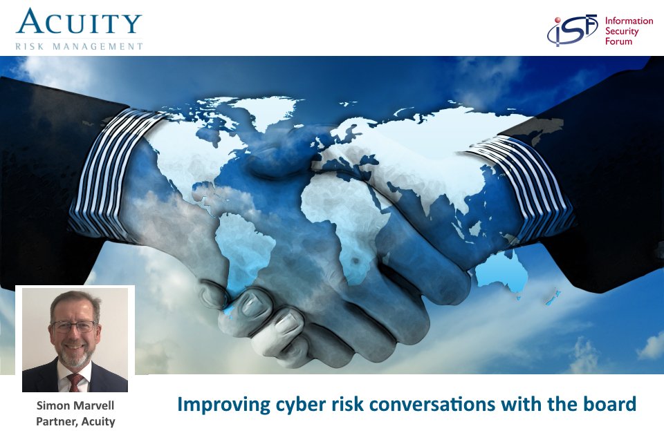 securityforum's tweet image. Many Boards are dissatisfied with the reports they receive. You can still watch our on-demand webinar with Simon Marvell, Partner at @acuityrm, discussing how you can improve these cyber risk conversations.

Watch on demand: ow.ly/jRoF50wIsPM