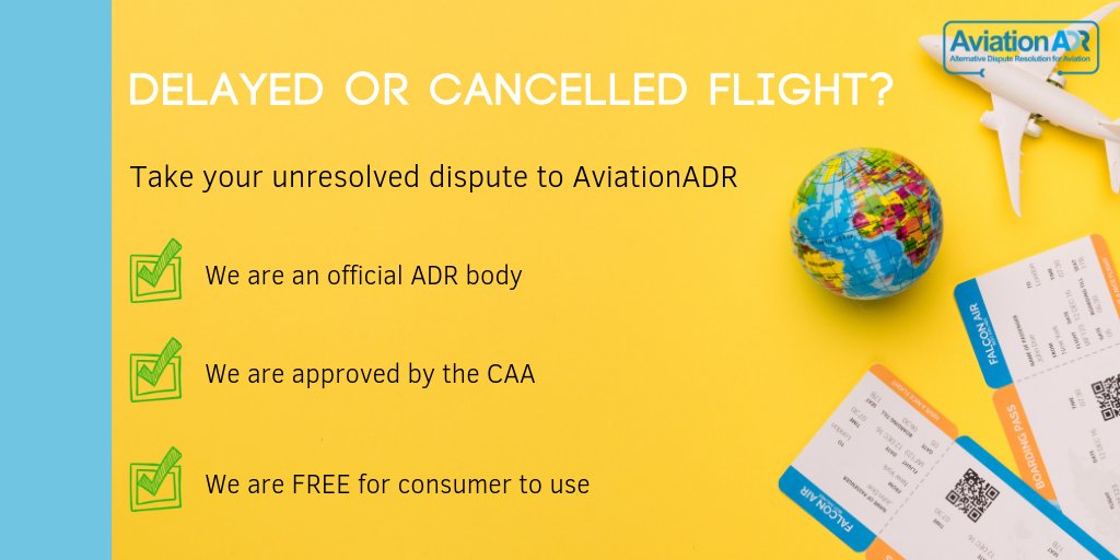 Have you experienced any #flightdelay, #flightcancellation or any other #airlinecomplaints in the past 8 weeks? AviationADR can help you with your unresolved dispute with an airline or airport. Find out more here: bit.ly/32Zlhz2