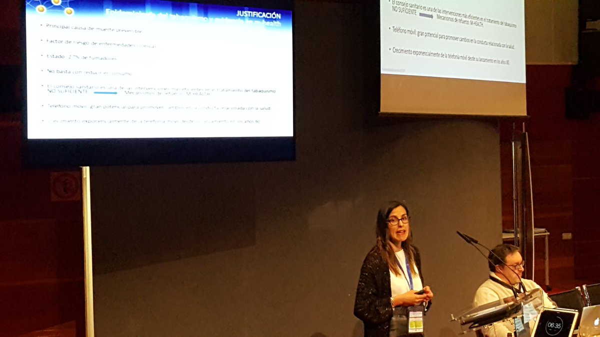 AntxonApinaniz's tweet photo. Rakel Cobos @OSIArabaESI presentando VIVESINTABACO una nueva herramienta APP  para dejar de fumar en @osakidetzaEJGV
ahora en las jornadas investigacion @IIS_Bioaraba @bioef_ 
#mhealth #saludigital #eHealth https://t.co/2A6AAS5VM9