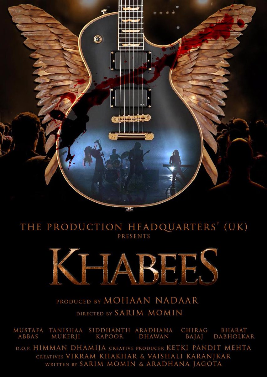 Here's the first look poster of #KHABEES, directed by #SarimMomin &amp; 
produced by #MohaanNadaar. 
@tphquk @tanishaamukerji <a href="/themustafaB/">Mustafa Abbas</a> <a href="/bharatdabholkar/">bharat dabholkar</a> <a href="/SiddhanthKapoor/">Siddhanth Kapoor</a> <a href="/Chirag_NB/">chirag bajaj</a>  @theSarim @theketki @Rheasharma <a href="/aradhanajagota/">Aradhana Jagota</a> #SuperCinema