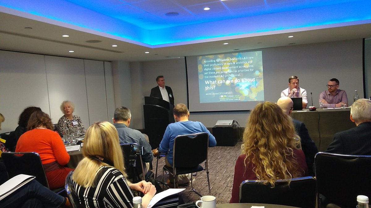 GaelleDWatson's tweet photo. great point from @Designs_JoanK as flourishing organisations are focusing on collaboration. Is LnD focusing too much on #tech #elnconnect2019 #Deb1 https://t.co/uuaSvsukbR