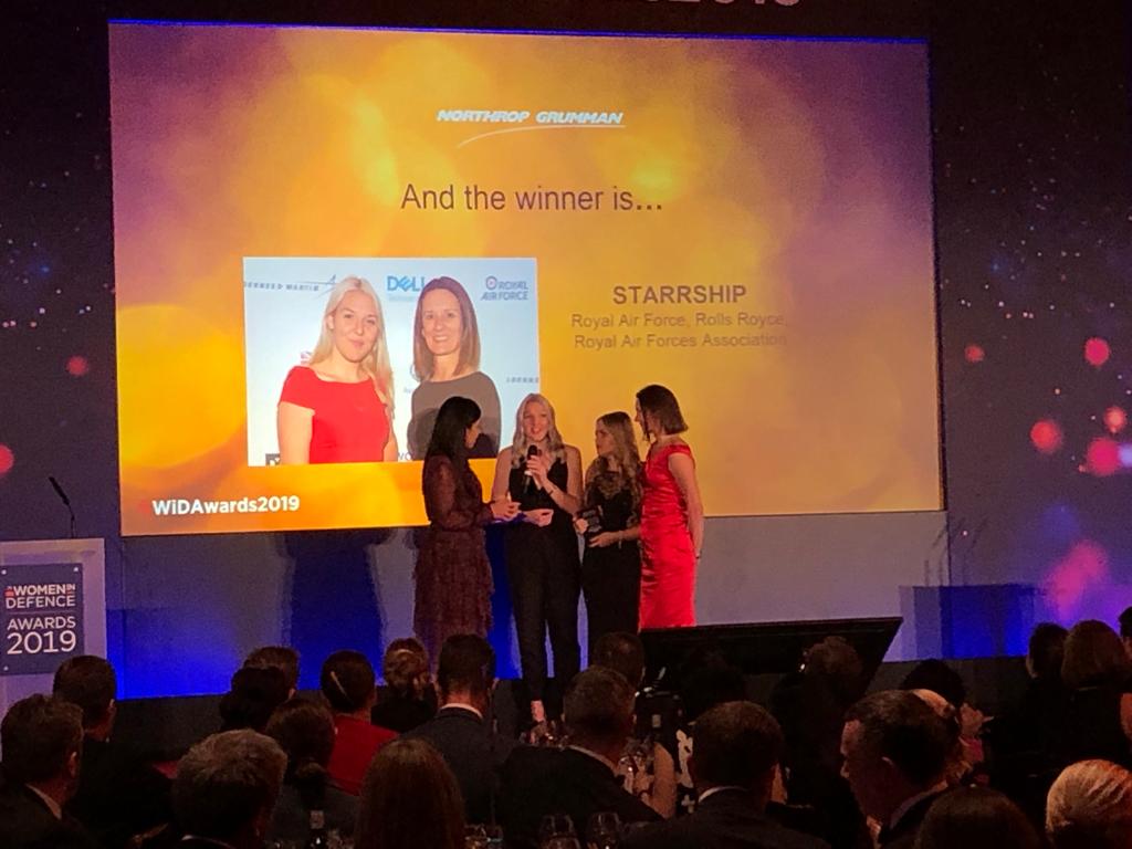 Lexy_Clayton's tweet photo. So proud that STARRSHIP won the 'STEM in Defence' award at the @womenindefence awards dinner. It was such an inspirational event and held at the amazing Guildhall. Thankyou to @northropgrumman for sponsoring the award. Well done team! @RollsRoyceUK @RAFAssociation @RoyalAirForce https://t.co/JwfyY0hfhM