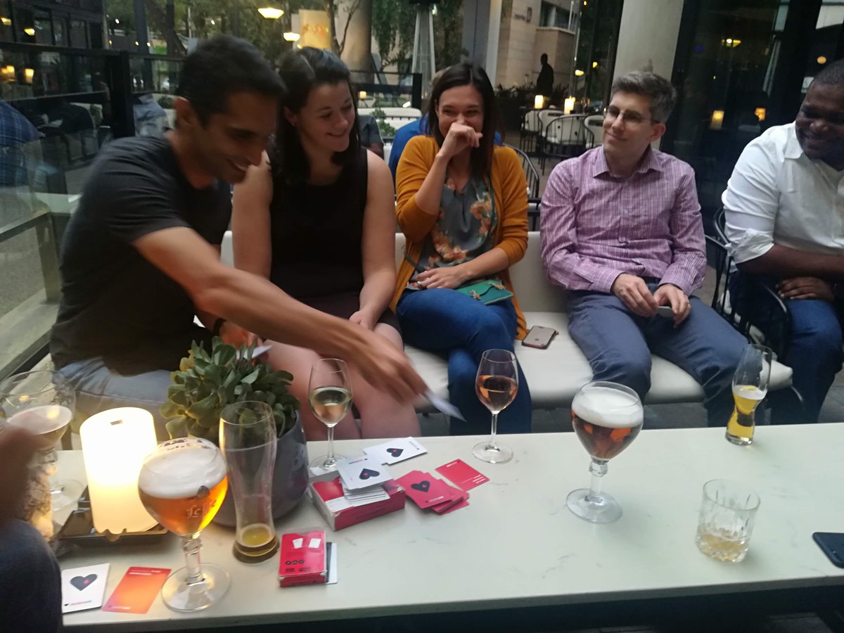 carlsbox's tweet photo. @wayan_vota Thanks for the donation of Jadedaid. Broke it out at the a meeting networking hour and it was a great way of breaking the ice and making new friends! Thanks for the laughs! Spot the person who recognises the cards from Peace Corps days ha ha ha. https://t.co/m3ZzFICy8I
