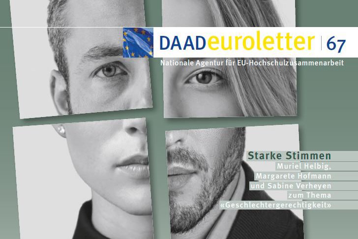 Erasmus_DAAD's tweet photo. 🗞️Der neue DAADeuroletter ist online! 
Mit starken Stimmen von @MurielHelbig, @MargareteHofman und @sabineverheyen zum Thema Geschlechtergerechtigkeit. 
👉Das und vieles mehr können Sie ab sofort als E-Paper unter https://t.co/4z43I1bVHj lesen. #ErasmusPlus @DAAD_EU https://t.co/QOPIZrr2me