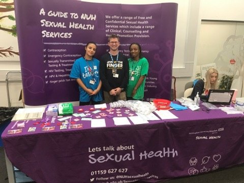 Great to see that there such a welcoming support team for #sexualhealthawarenessweek at the University of Nottingham. The lovely @NUHsexualhealth are testing until 2pm today in the Wellbeing Hub in Portland Building. 

Let's normalise caring for our sexual health! ❤️