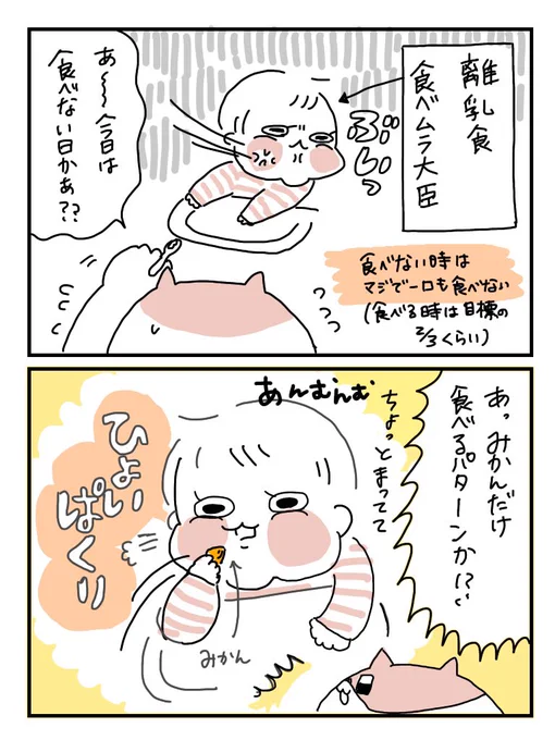 ぽっちゃんとみかんみかんみかんみかん!!みーーかーーーん!!!#育児漫画 #ぽっちゃん 