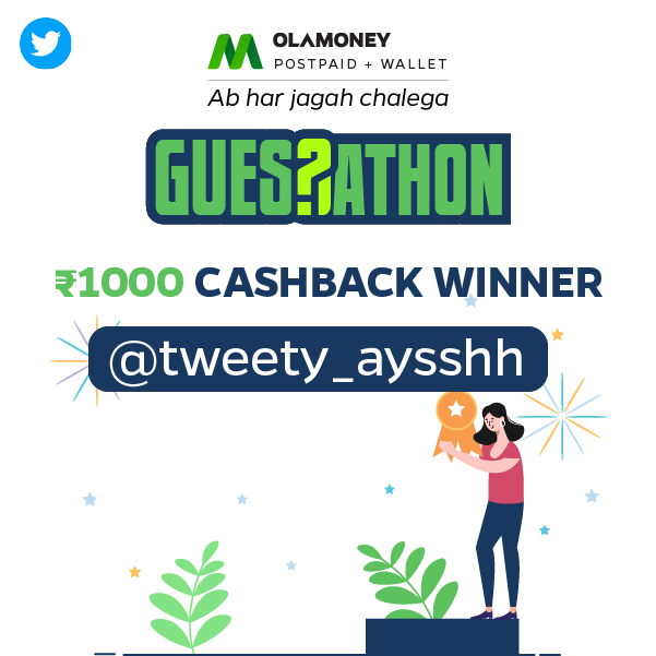 olamoney_in's tweet photo. #Guessathon Announcement: Drum Rolls please!🥁 Presenting 4 lucky WINNERS who get Rs.1000 cashback! Congratulations! 🎉 And thank you participants for making #Guessathon a great success! We are coming up with new contests and huge prizes soon! 🎁 Watch this space for more! 👀 https://t.co/a7HtdRv3tv