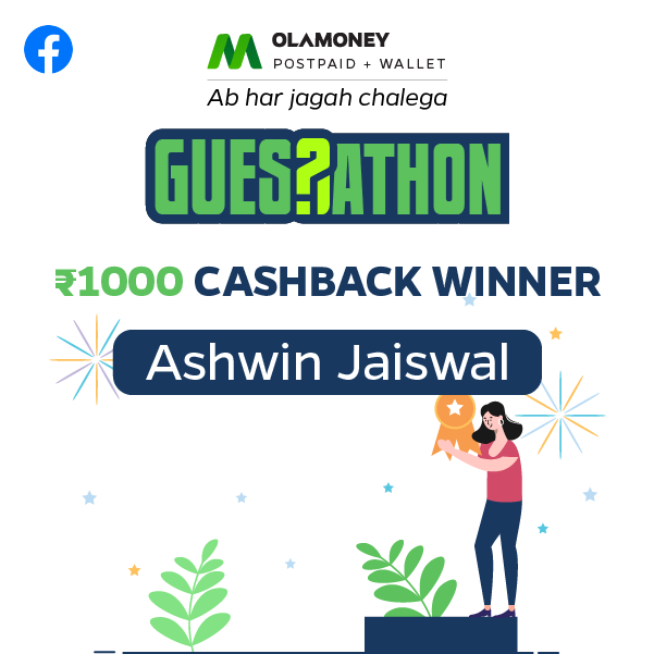 olamoney_in's tweet photo. #Guessathon Announcement: Drum Rolls please!🥁 Presenting 4 lucky WINNERS who get Rs.1000 cashback! Congratulations! 🎉 And thank you participants for making #Guessathon a great success! We are coming up with new contests and huge prizes soon! 🎁 Watch this space for more! 👀 https://t.co/a7HtdRv3tv