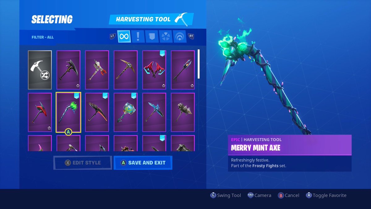 FortniteCodes66's tweet photo. Selling Merry Mint Axe codes for extremely cheap.. Dm me! #merrymintpickaxe #merrymintaxe #Fortnite2 #Fortnite #MerryMint #merrymintfortnite #MintyPickaxeCode #mintypickaxeFree #mintyaxecodes #mintyaxe #mintycodegiveaway #mintylegit https://t.co/iLVEzmK4BG