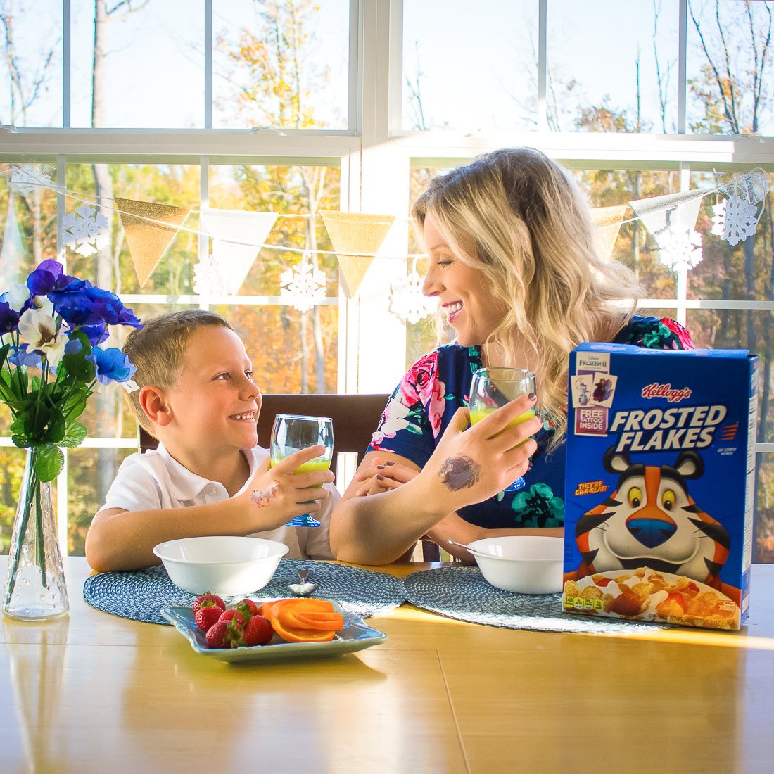 lovepeacemother's tweet photo. #Ad Are you excited to see @DisneyFrozen 2 in theaters on Friday?❄️ Collect all four free #Frozen2 tattoos, one inside each @KelloggsUS @Frosted_Flakes and other specially-marked boxes!✨For more info, visit: https://t.co/e6jbEmimXG ✨#Frozen2 #BringMagicToBreakfast https://t.co/7S1jxgv8hB