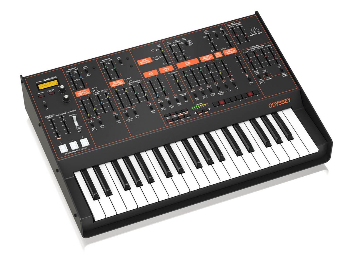 WireMeetsWood's tweet photo. Arriving 11/21!
New Behringer Odyssey
https://t.co/GXWXoFLfB5
#MEFF #modular #analog #synth #synthcafè #meff19 #expo #florence #lattexplus #synthporn #producers #studiolife #musicians #ms101 #behringerneutron #deepmind #behringerodyssey #odyssey #crave #vocoder #vc340 #modeld https://t.co/dI4aobFt0j