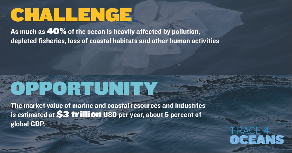 We believe investing in students who take entrepreneurial action for others creates a better world for us all. Unite with us in 1 Race 4 Oceans. Together, we can tackle the ocean crisis and make measurable progress toward addressing Global Goal 14. #NextGenLeaders #WeAllWin