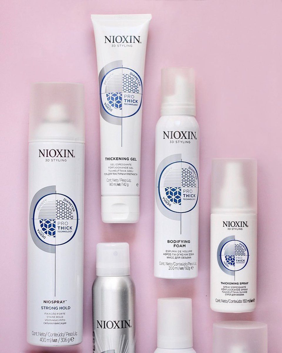 Achieve fuller-looking hair instantly with the 3D Styling Collection. What are your favorite #NIOXIN products? #MindBodyHair #FullerHairFullerLife