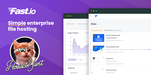 fastdotio's tweet photo. We've officially launched on Product Hunt &amp; would love your feedback. With https://t.co/zPAGAuaWmG, get your content online quickly with the simplicity and ease of use of #cloudstorage without sacrificing the reliable scalability and performance of a #CDN https://t.co/XOR9ruzr3H https://t.co/tG5GavMZM5