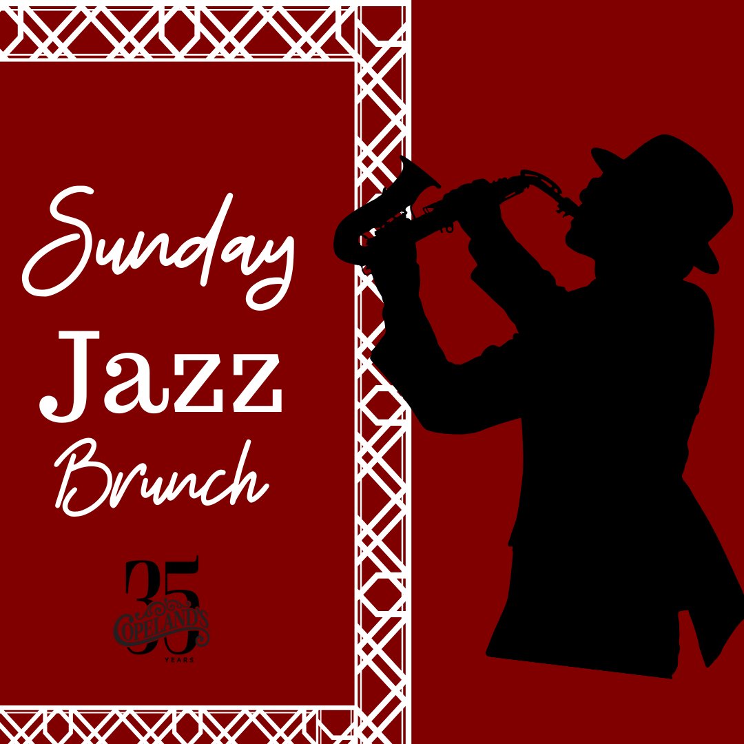 CopelandsLR's tweet photo. Nothing says Sunday Funday like some jazz and brunch buffet! Come join us for Sunday Jazz Brunch, and get jazzed up! 🎷 #SundayBrunchJazz #CravingCopelands #AlwaysSomethingGood https://t.co/7FPeW2IeLN
