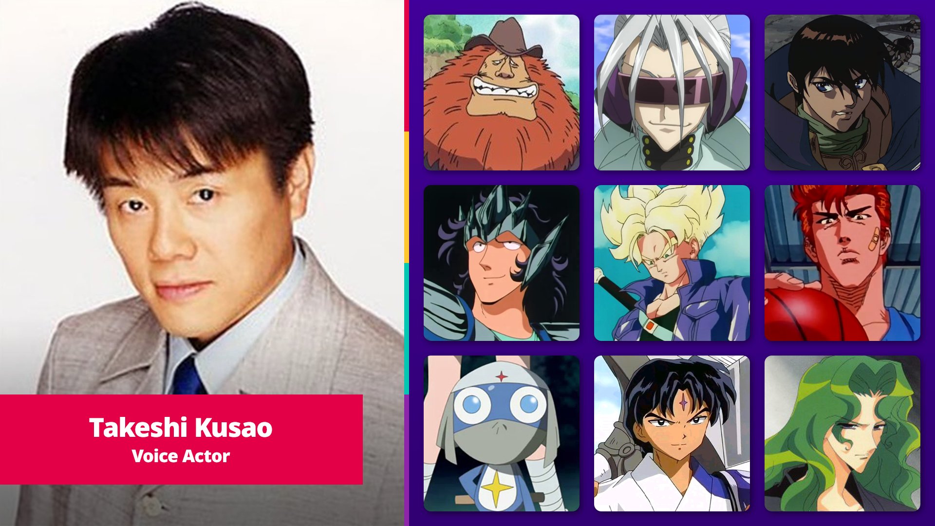 Happy birthday, Takeshi Kusao!  