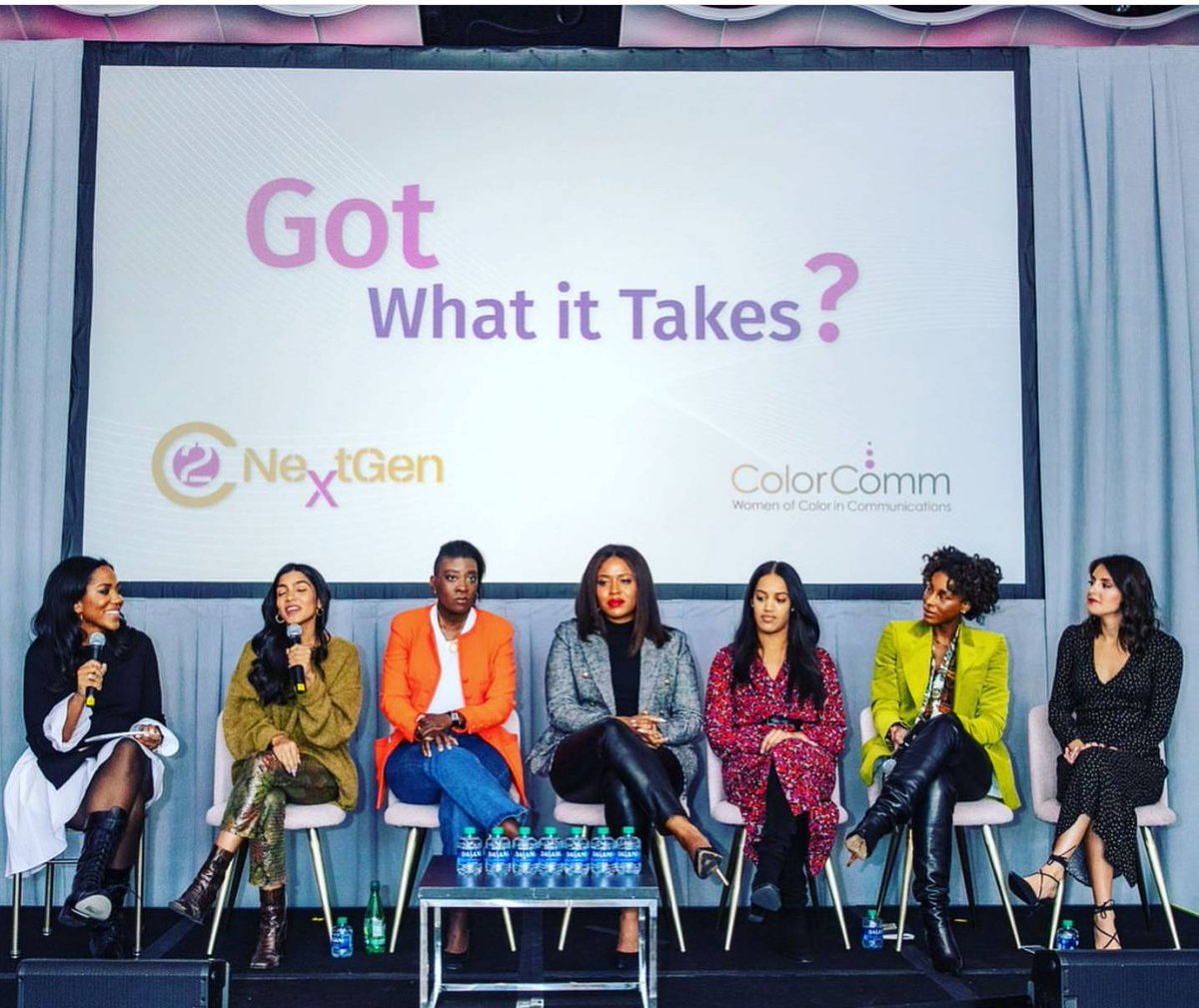 ColorCommntwk's tweet photo. We've never looked so good - Our panel imparting knowledge during our #C2NextGen summit. https://t.co/rWZXh4Ko1z